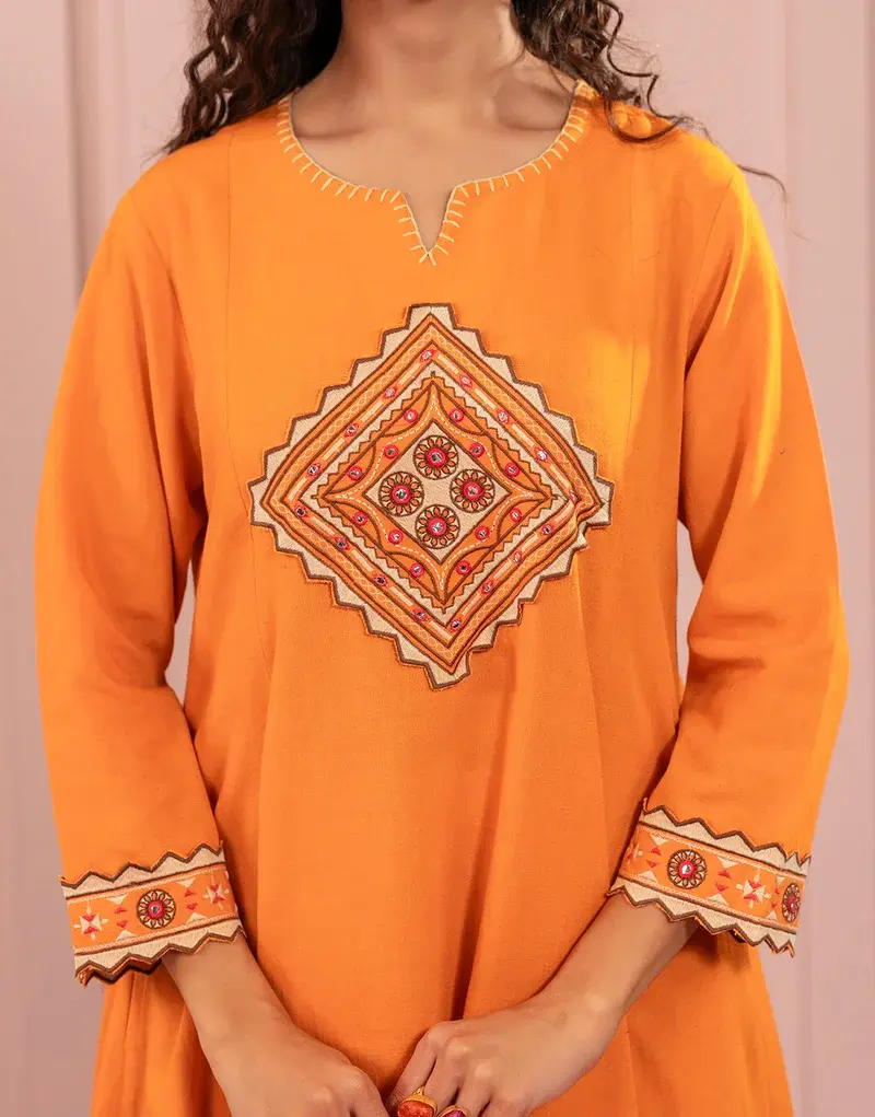 Saffron Charm Yoke Embroidered Set_4.webp