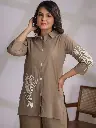 Sandstone Serenity Cotton Embroidered Co-ord_5.webp