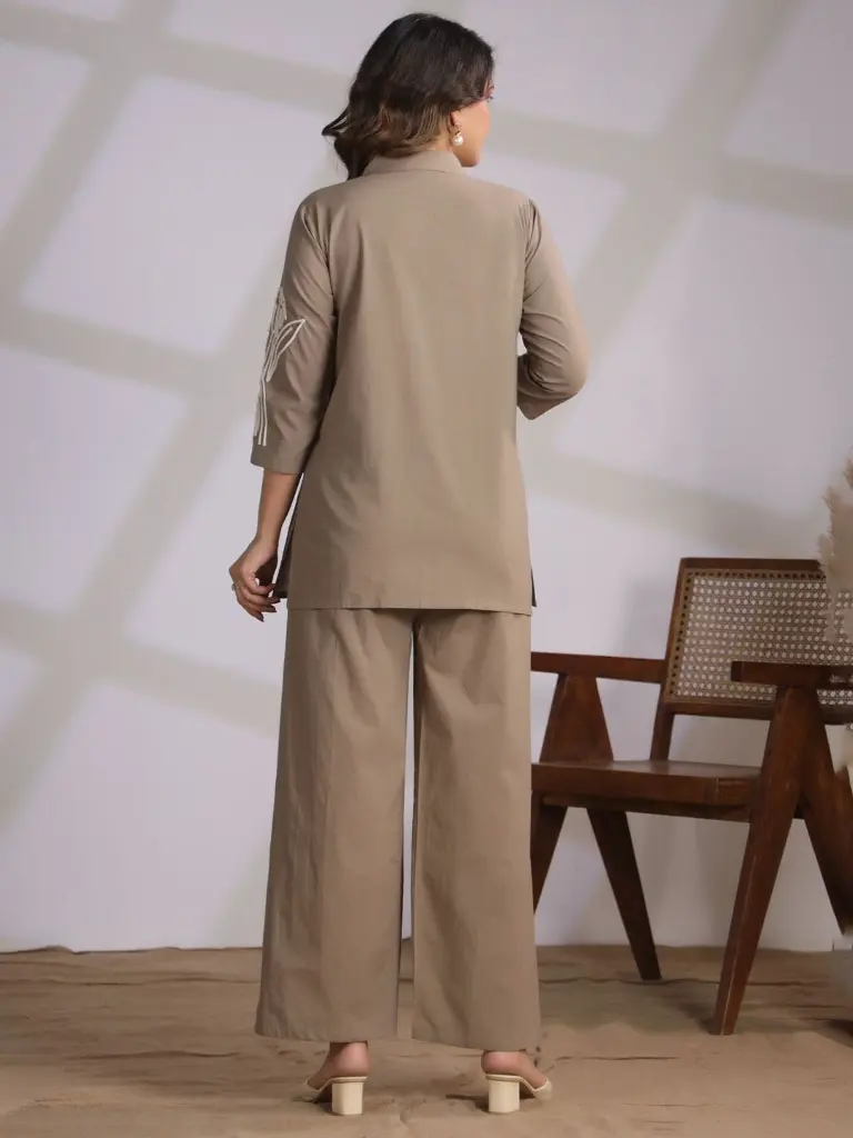 Sandstone Serenity Cotton Embroidered Co-ord_4.webp