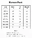 Korean pant size chart.webp