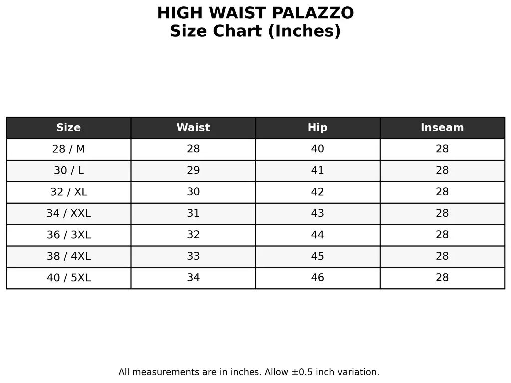 Strech Palazzo size chart.webp