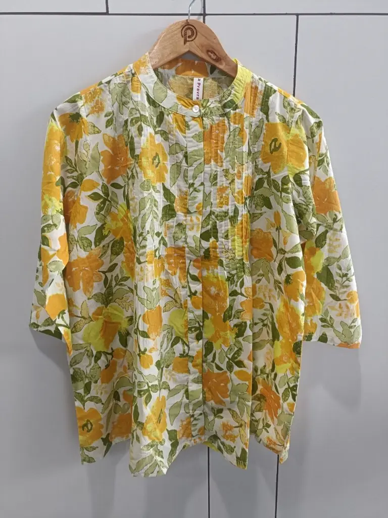 Sunflower Bloom Cotton Tunic