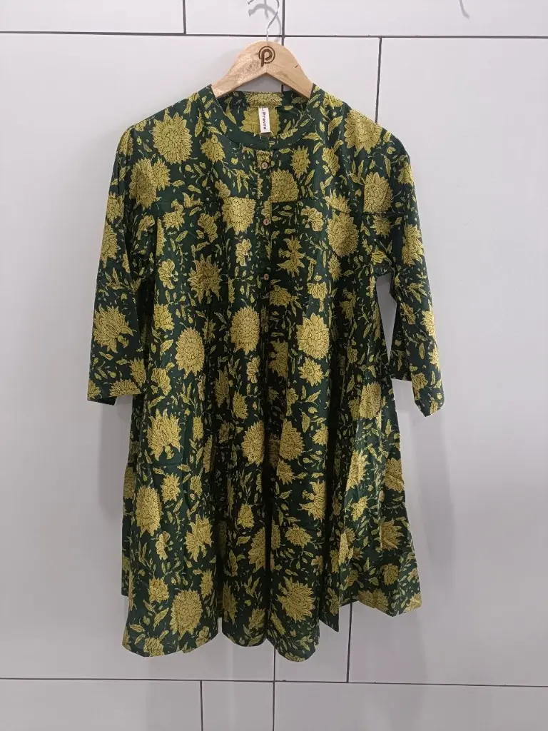Forest Floral Pure Cotton Tunic