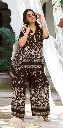 Mocha Garden Gazzi Silk Co-Ord Set