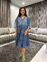 Urban Breeze Denim Tier Dress