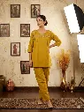 Mustard Grace Flex Cotton Co-Ord Set