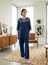 Midnight Elegance Flex Cotton Co-ord Set