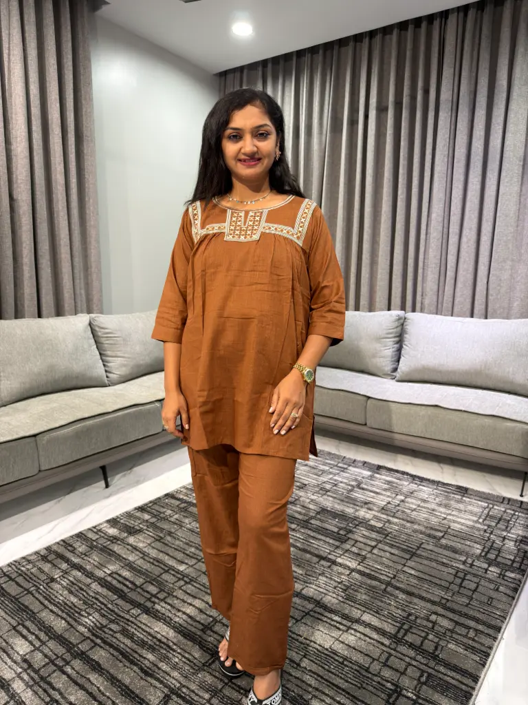 Cinnamon Charm Flex Cotton Co-ord Set