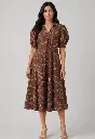 Mocha Swirl Cotton Dress