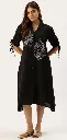 Midnight Bloom Flex Cotton Dress