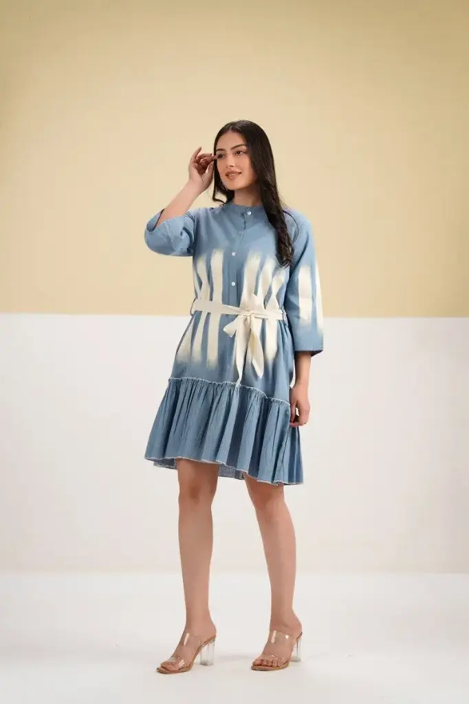 Cloud Wash Cotton Tunic Dress