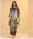Aura Dot Flow Premium Viscose Santoon Co-ord Set