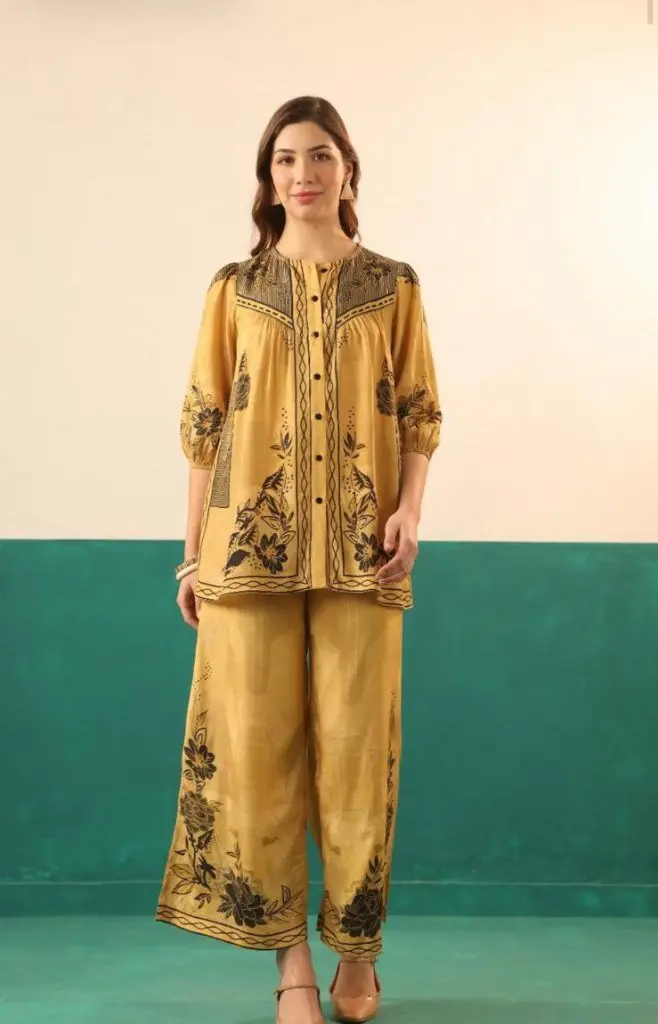 Royal Mustard Bloom Cord Set
