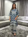 Indigo Royale Viscose Silk Co-Ord Set