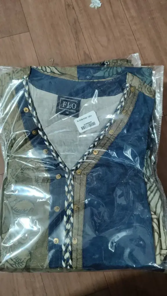 Indigo & Sage Kalamkari Viscose Muslin Kurta Set