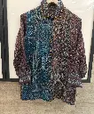 Teal & Plum Ajrakh Natural Crepe Shirt