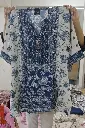 Indigo Indigo Blossom Natural Crepe Coord Set