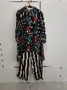 Midnight Polka Muslin Silk Co-Ord Set 