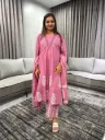 Blush Rose Embroidered 3-Piece Kurta Set
