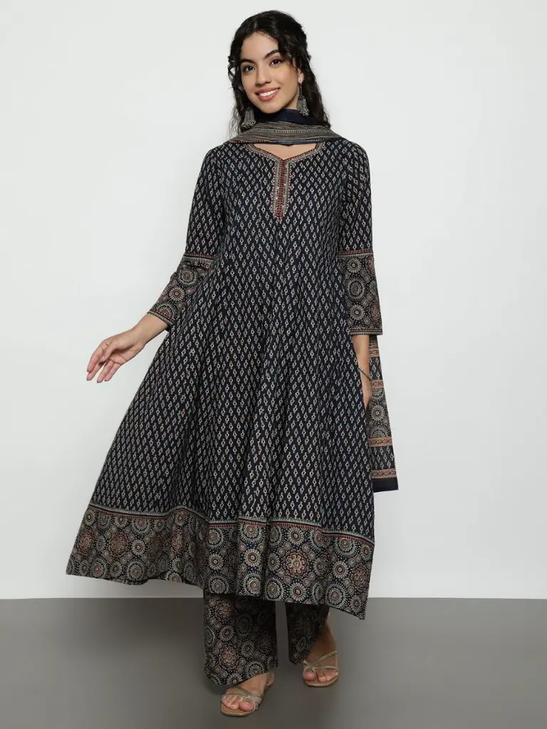 Midnight Heritage Pure Cotton 3-Piece Suit Set