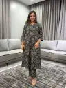 Midnight Bloom Pure Cotton 2-Piece Kurta Set