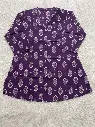 Royal Plum Pure Cotton Printed Tunic