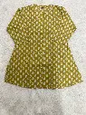Mustard Bloom Pure Cotton Printed Tunic