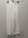Classic White Imported Linen Wide Leg Palazzo