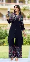 Black Paisley Premium Discharge Rayon Co-Ord Set