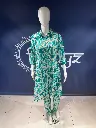 Aqua Abstract Printed Pure Cotton Kurta Set