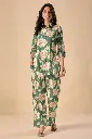 Emerald Floral Printed Pure Cotton Co-Ord Set
