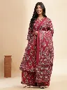Crimson Heritage Pure Cotton 3-Piece Kurta Set