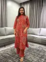 Ruby Paisley Pure Cotton Printed Kurta Set