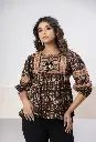 Midnight Paisley Pure Cotton Top