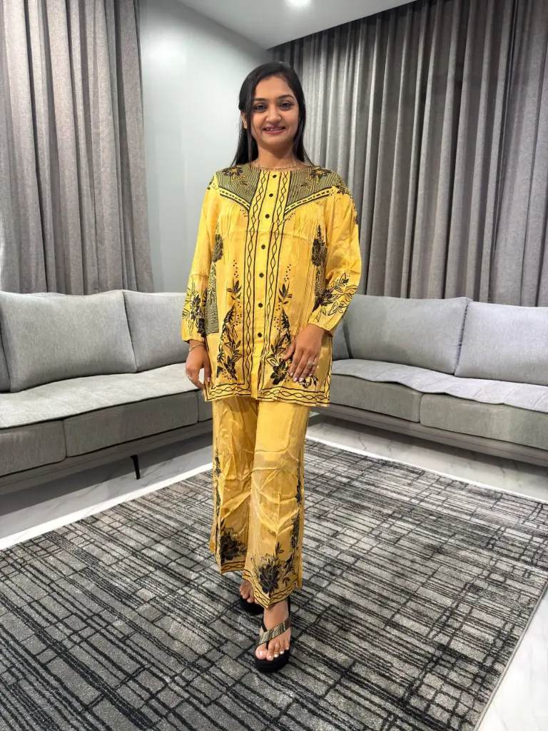 Royal Mustard Bloom Cord Set