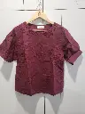 Wine Blossom Premium Soft Linen Top