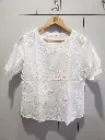 Snow Blossom Premium Soft Linen Top