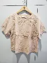 Nude Blossom Premium Soft Linen Top