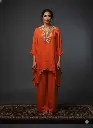 Sunset Orange Pure HO Silk Co-Ord Set