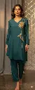 Teal Green Pure Chinon Co-Ord Set