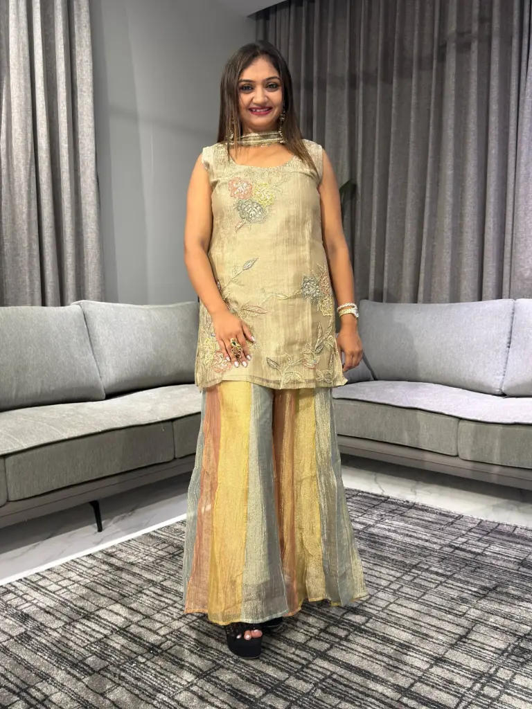 Pastel Bloom Pure Crush Banarasi Co-Ord Set