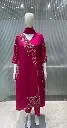 Fuchsia Gold Floral Festive Kurta Set