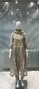 Champagne Gold Festive Tissue Kurta Set