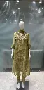 Olive Gold Festive Tissue Kurta Set