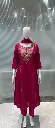 Gulnaar Magenta Festive Tissue Kurta Set