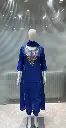 Royal Sapphire Embroidered Tissue Kurta Set