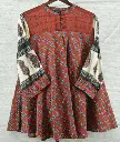 Premium Terracotta Paisley Muslin Tunic