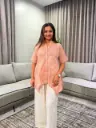 Blush Floral Breeze Pure Cotton Tunic