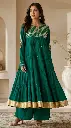 Emerald Zari Chanderi Anarkali Set