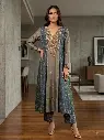 Olive Navy Heritage Dola Silk Set